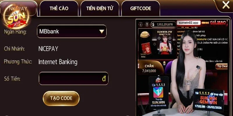 Kiểm tra tài khoản trước khi thực hiện quy trình nạp tiền